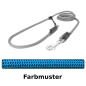 Preview: EASYLONG Hundeleine - L - 4m - blau mit schwarzen Punkten